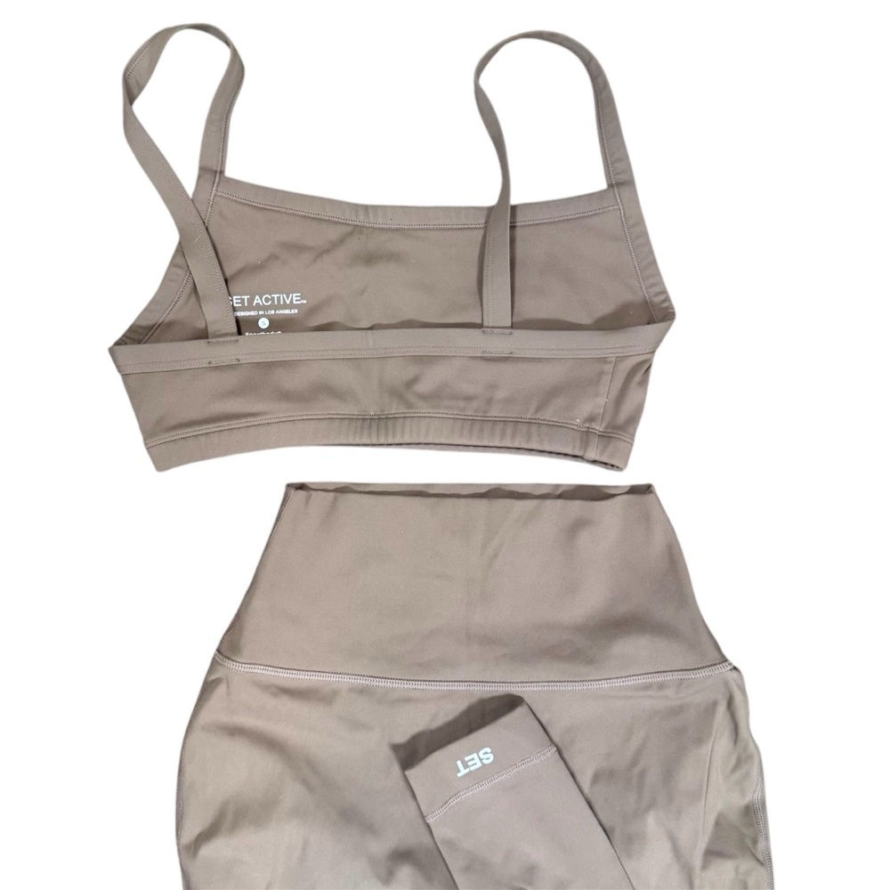 SET Active SportBody Leggings And Top Tan Size Small - Picture 7 of 8